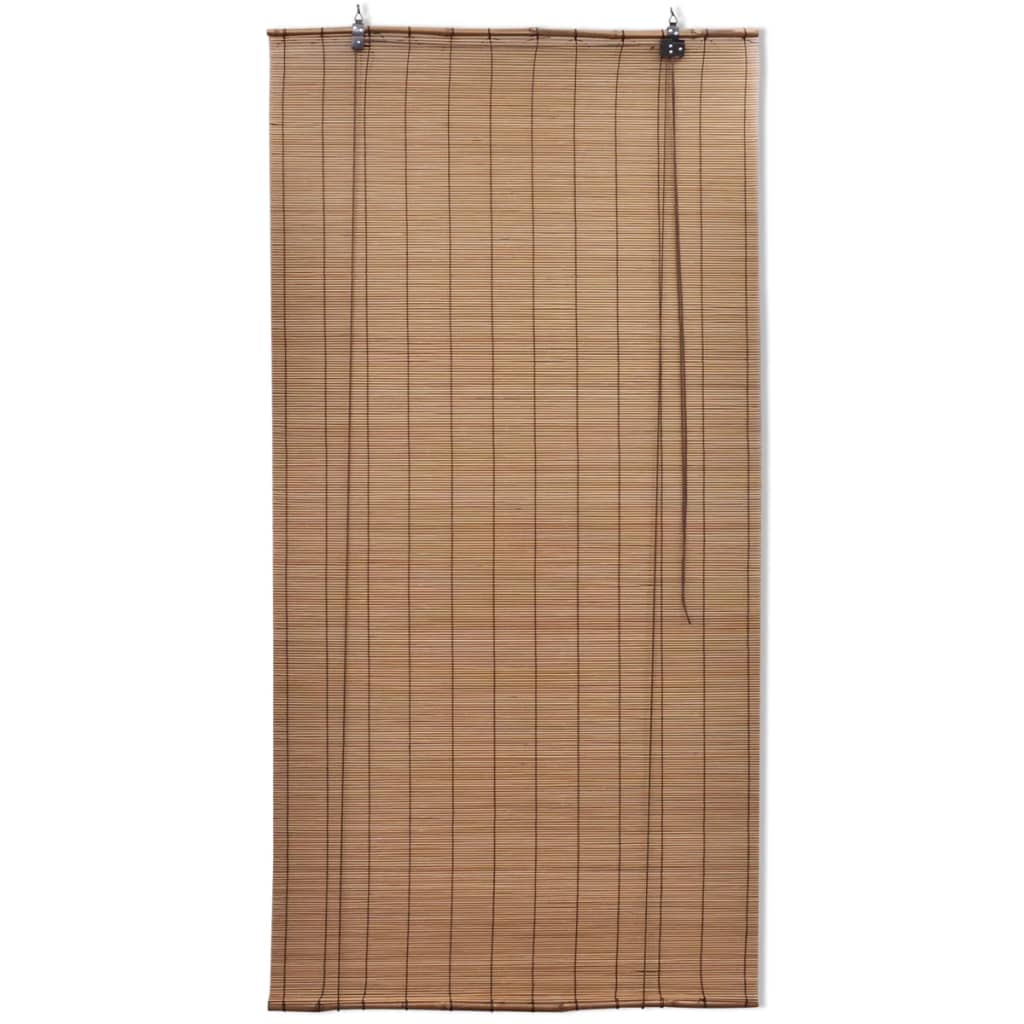 Tende a Rullo in Bambù 2pz 80x160cm Marroni - homemem39