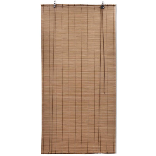 Tende a Rullo in Bambù 2pz 100x160 cm Marroni - homemem39