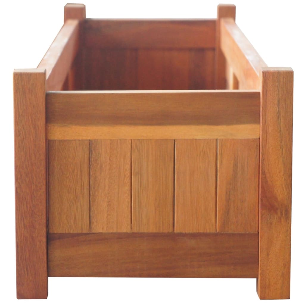 Letti Rialzati da Giardino 2 pz in Legno di Acacia 100x30x25 cm | homemem39