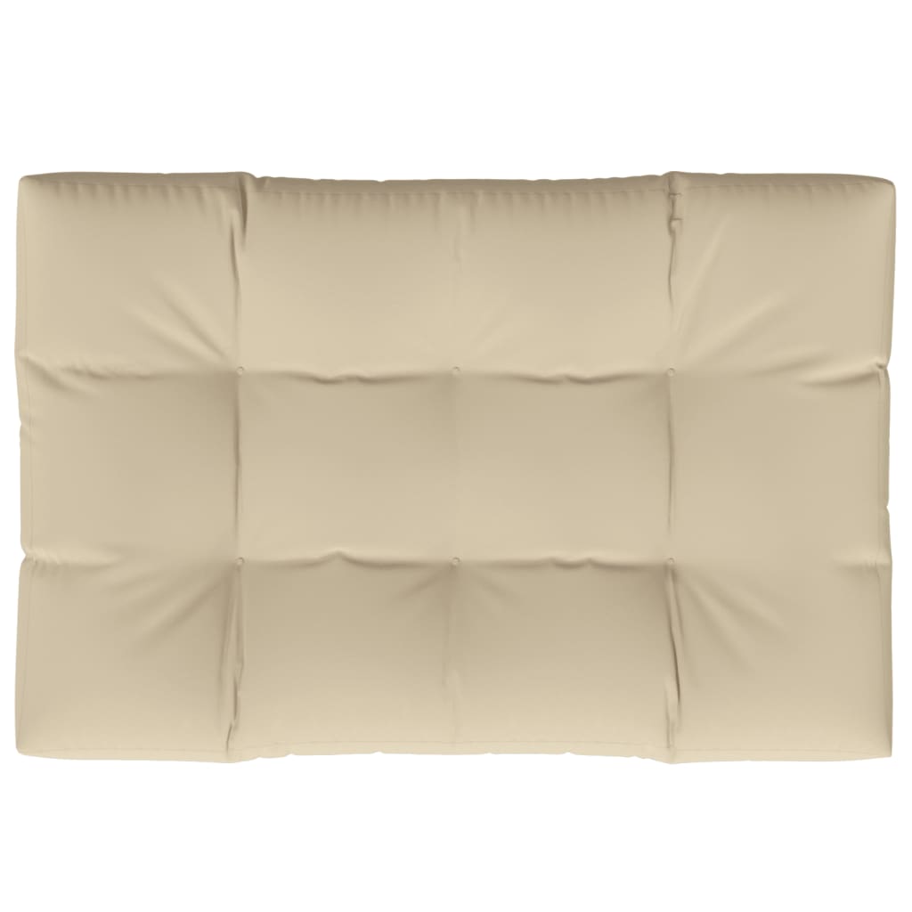 Cuscino per Pallet Beige 120x80x12 cm in Tessuto | homemem39