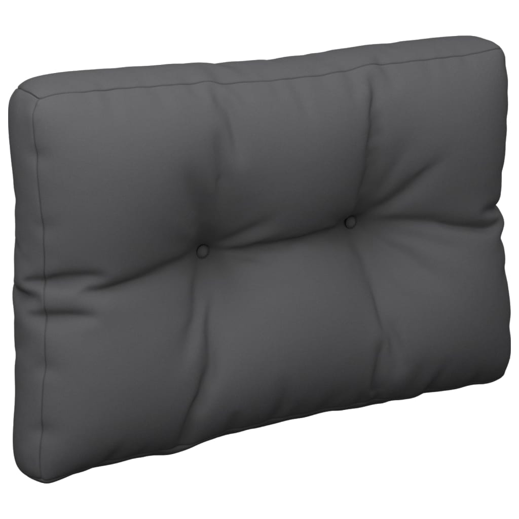 Cuscino per Pallet Antracite 50x40x12 cm in Tessuto | homemem39