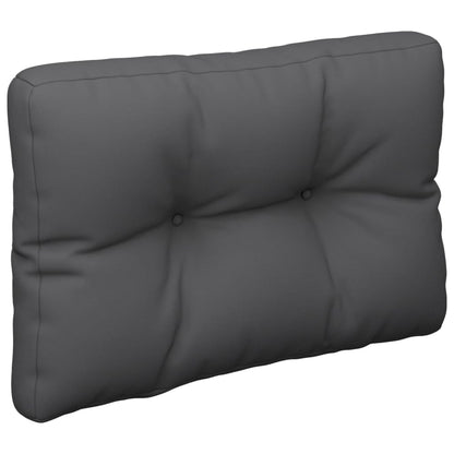 Cuscino per Pallet Antracite 50x40x12 cm in Tessuto | homemem39