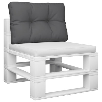 Cuscino per Pallet Antracite 50x40x12 cm in Tessuto | homemem39
