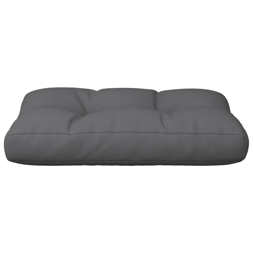 Cuscino per Pallet Antracite 50x40x12 cm in Tessuto | homemem39