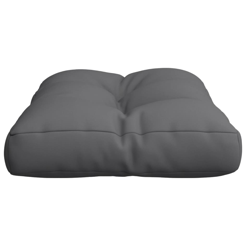 Cuscino per Pallet Antracite 50x40x12 cm in Tessuto | homemem39