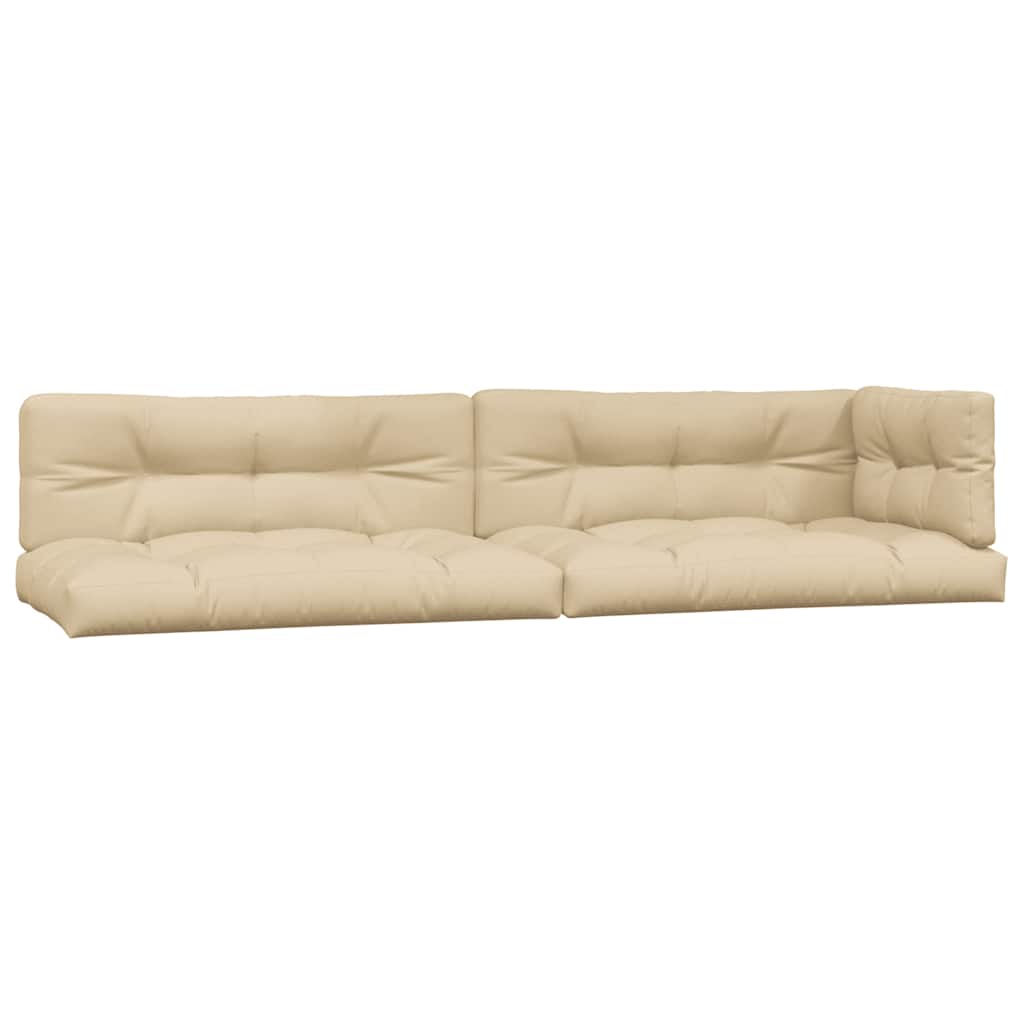 Cuscini per Pallet 5 pz Beige in Tessuto | homemem39