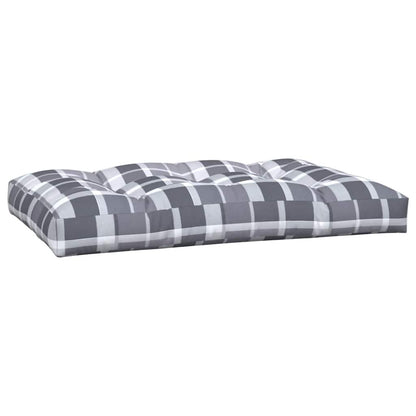 Cuscini per Pallet 5 pz Grigi a Quadri in Tessuto | homemem39