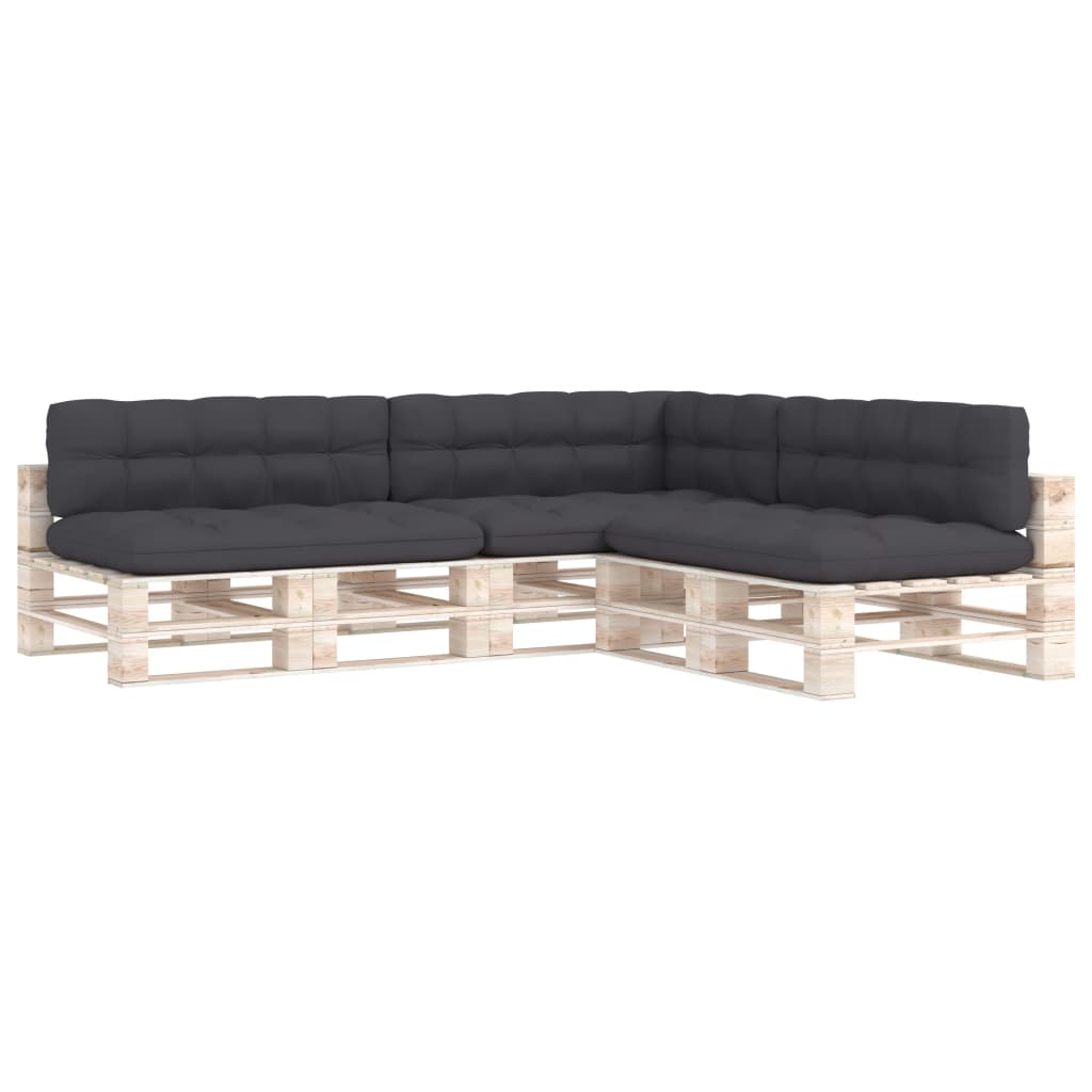 Cuscini per Divano su Pallet 7 pz Antracite | homemem39