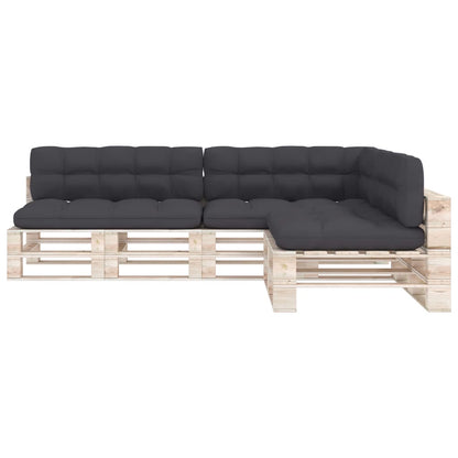Cuscini per Divano su Pallet 7 pz Antracite | homemem39