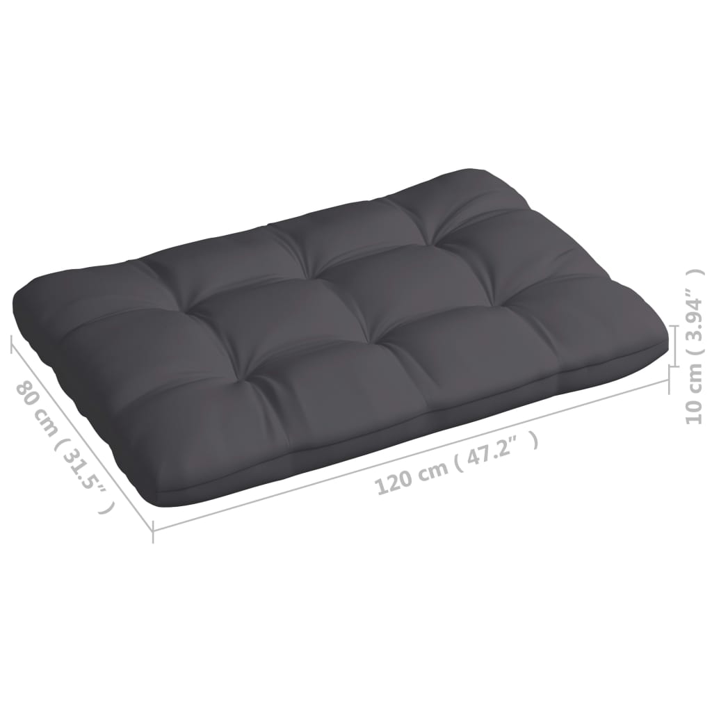 Cuscini per Divano su Pallet 7 pz Antracite | homemem39