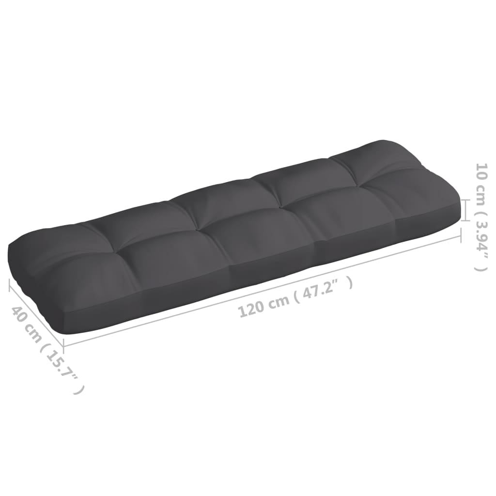 Cuscini per Divano su Pallet 7 pz Antracite | homemem39