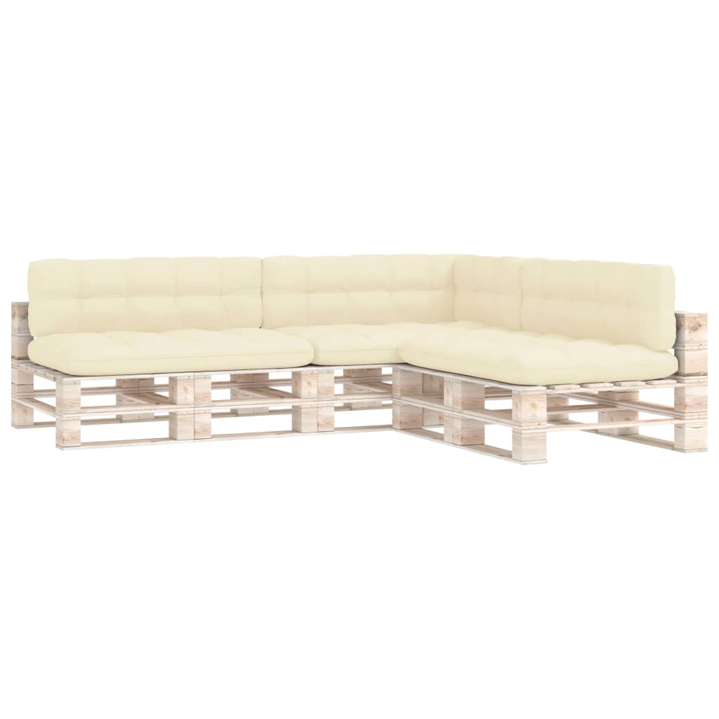 Cuscini per Divani su Pallet 7 pz Crema | homemem39