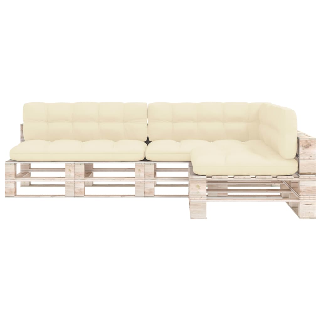 Cuscini per Divani su Pallet 7 pz Crema | homemem39