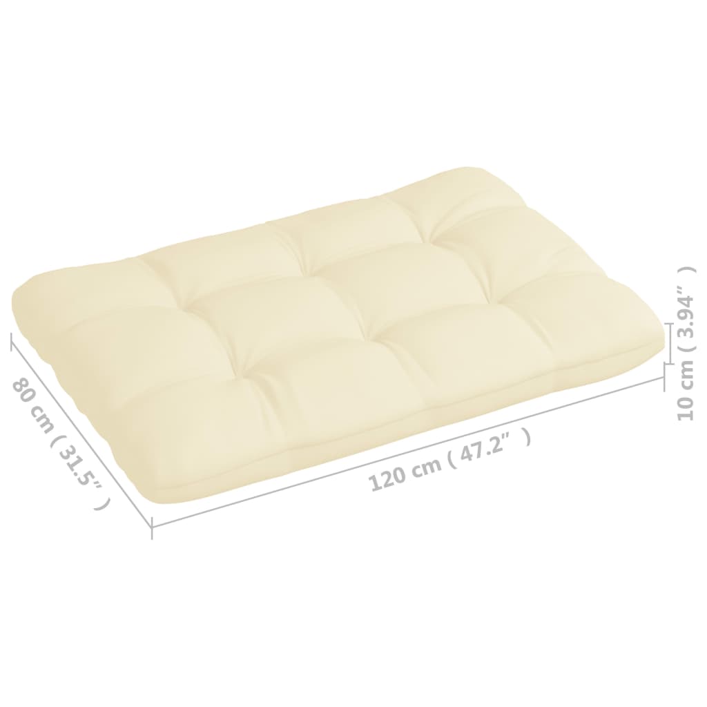 Cuscini per Divani su Pallet 7 pz Crema | homemem39