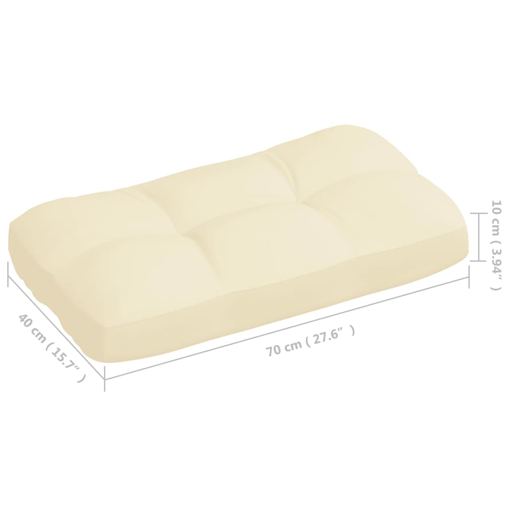 Cuscini per Divani su Pallet 7 pz Crema | homemem39