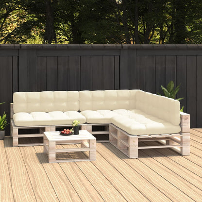 Cuscini per Divani su Pallet 7 pz Crema | homemem39