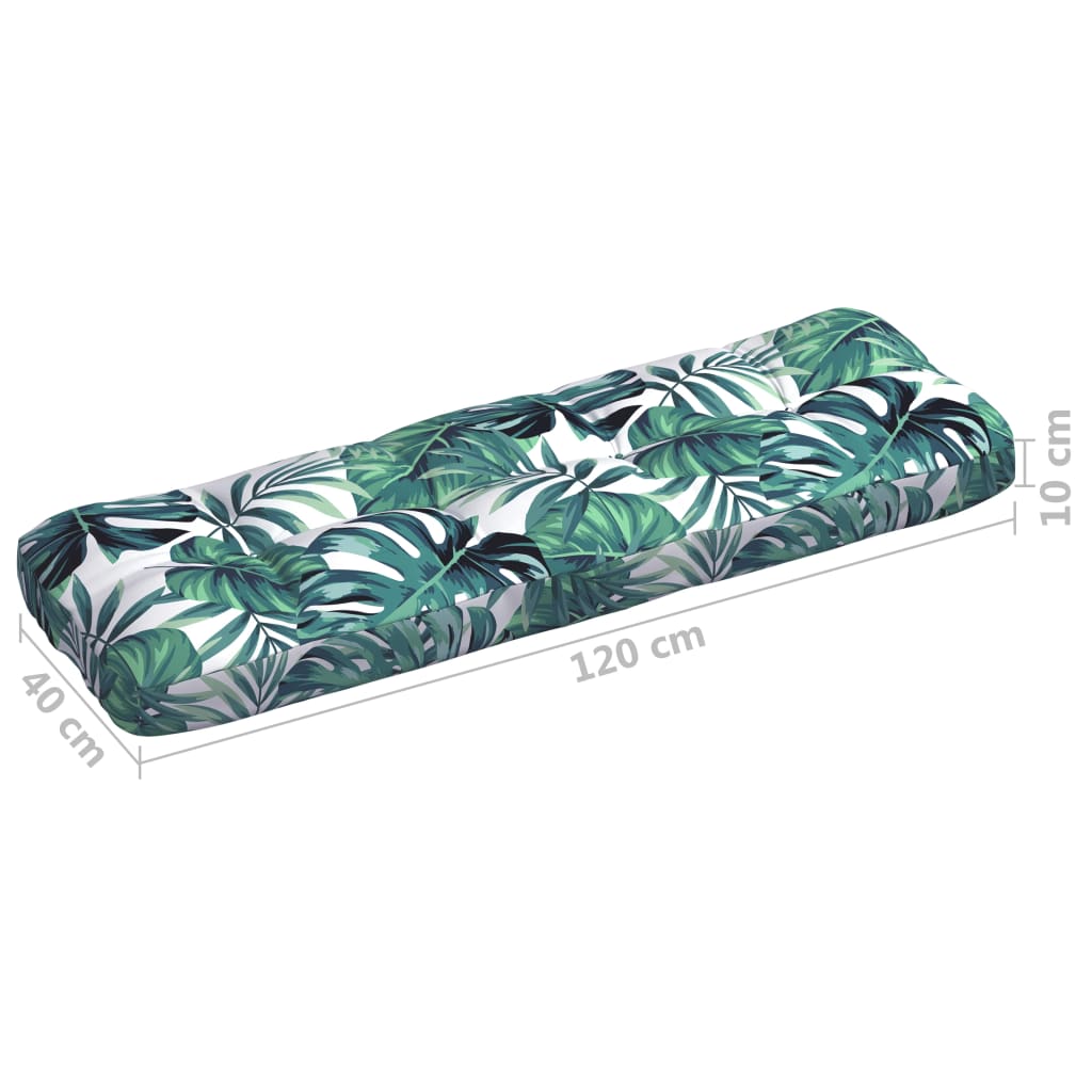 Cuscini per Divano Pallet 7 pz Motivo a Foglie | homemem39