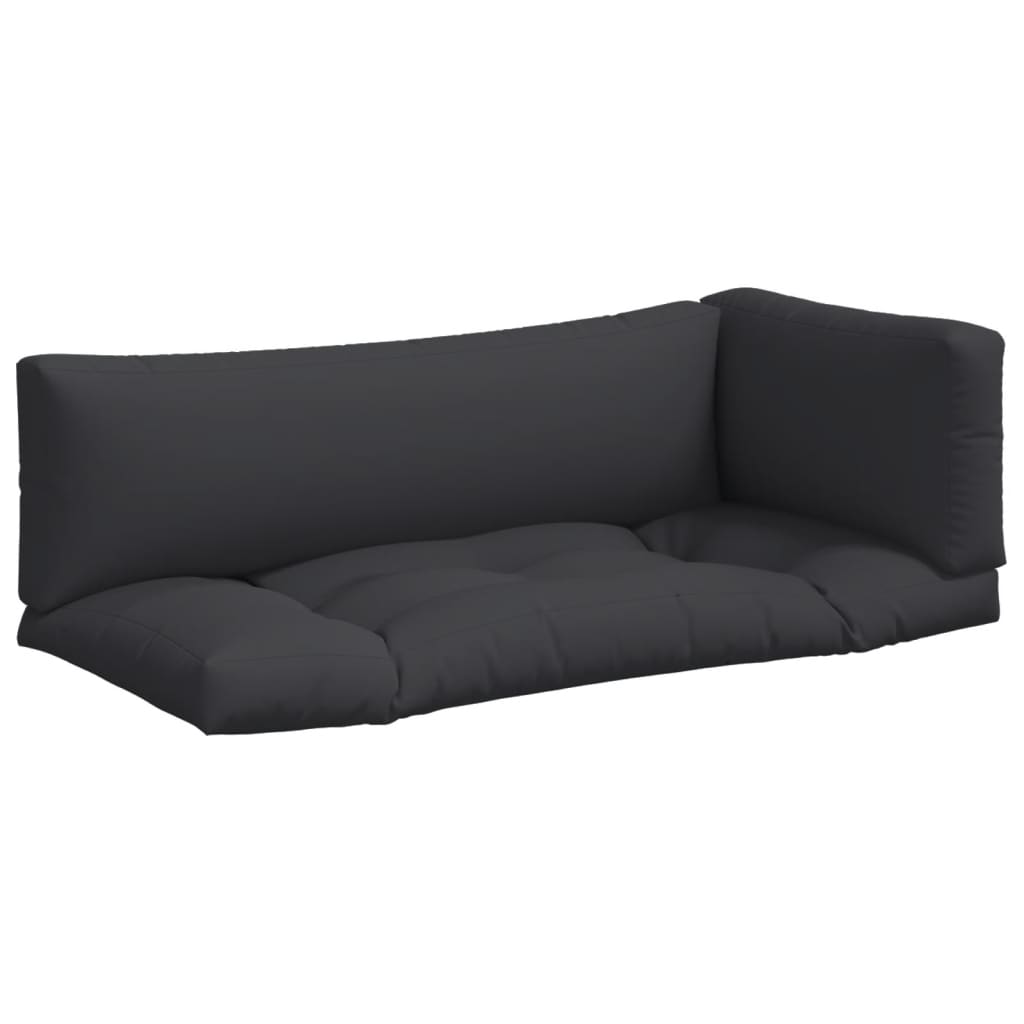Cuscini per Pallet 3 pz Neri in Tessuto Oxford | homemem39