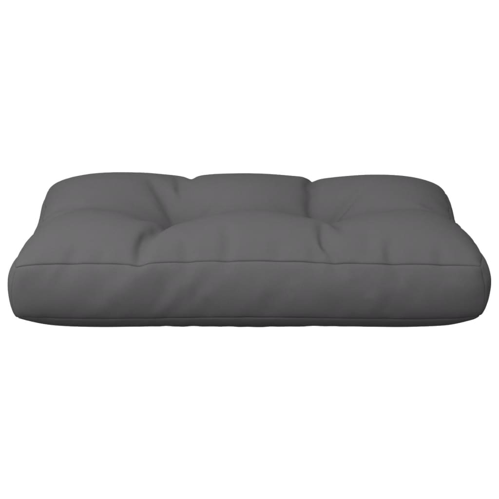 Cuscino per Pallet Antracite 60x40x12 cm in Tessuto | homemem39