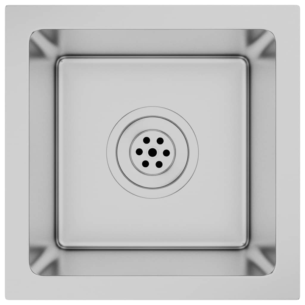 Lavello da Cucina Lavorato a Mano in Acciaio Inox