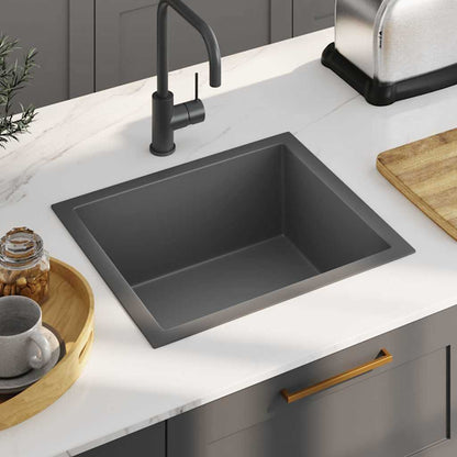Lavello da Cucina Artigianale Nero in Acciaio Inox | homemem39