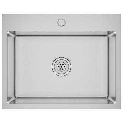Lavello da Cucina Lavorato a Mano in Acciaio Inox | homemem39