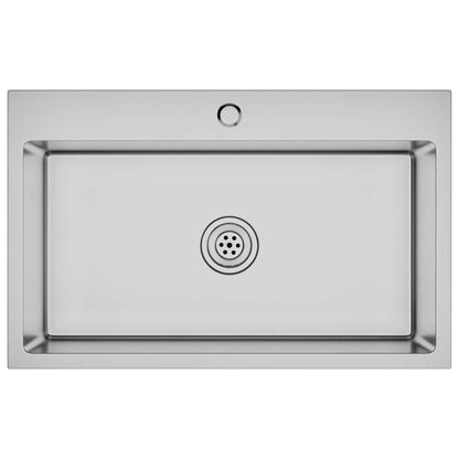 Lavello da Cucina Lavorato a Mano in Acciaio Inox | homemem39