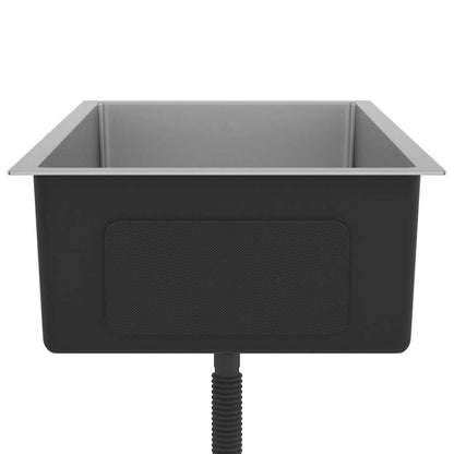 Lavello da Cucina Lavorato a Mano in Acciaio Inox - homemem39