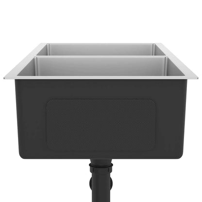 Lavello da Cucina Lavorato a Mano in Acciaio Inox - homemem39