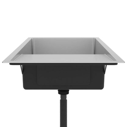 Lavello da Cucina Lavorato a Mano in Acciaio Inox - homemem39