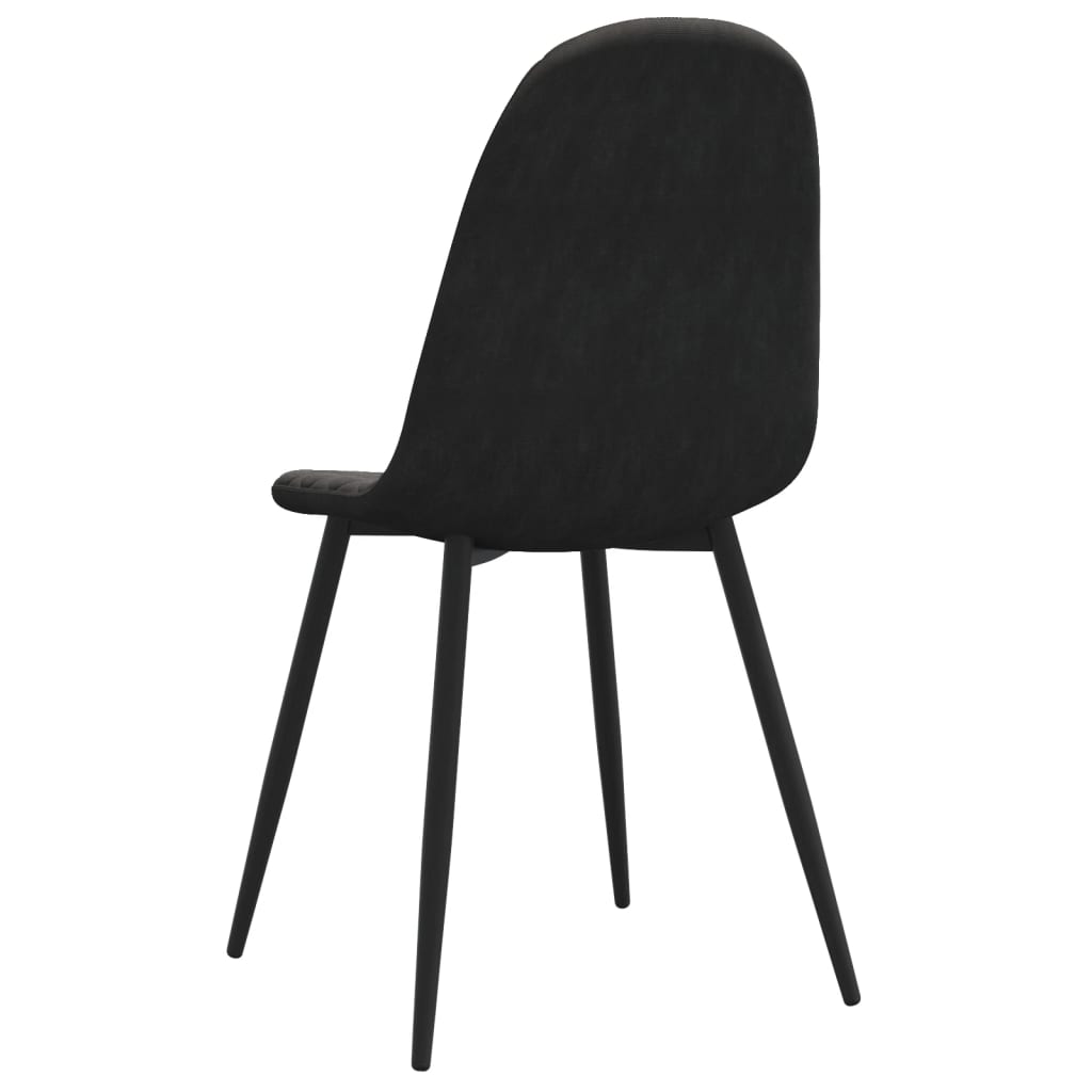 Dining Chairs 2 pcs Black Velvet