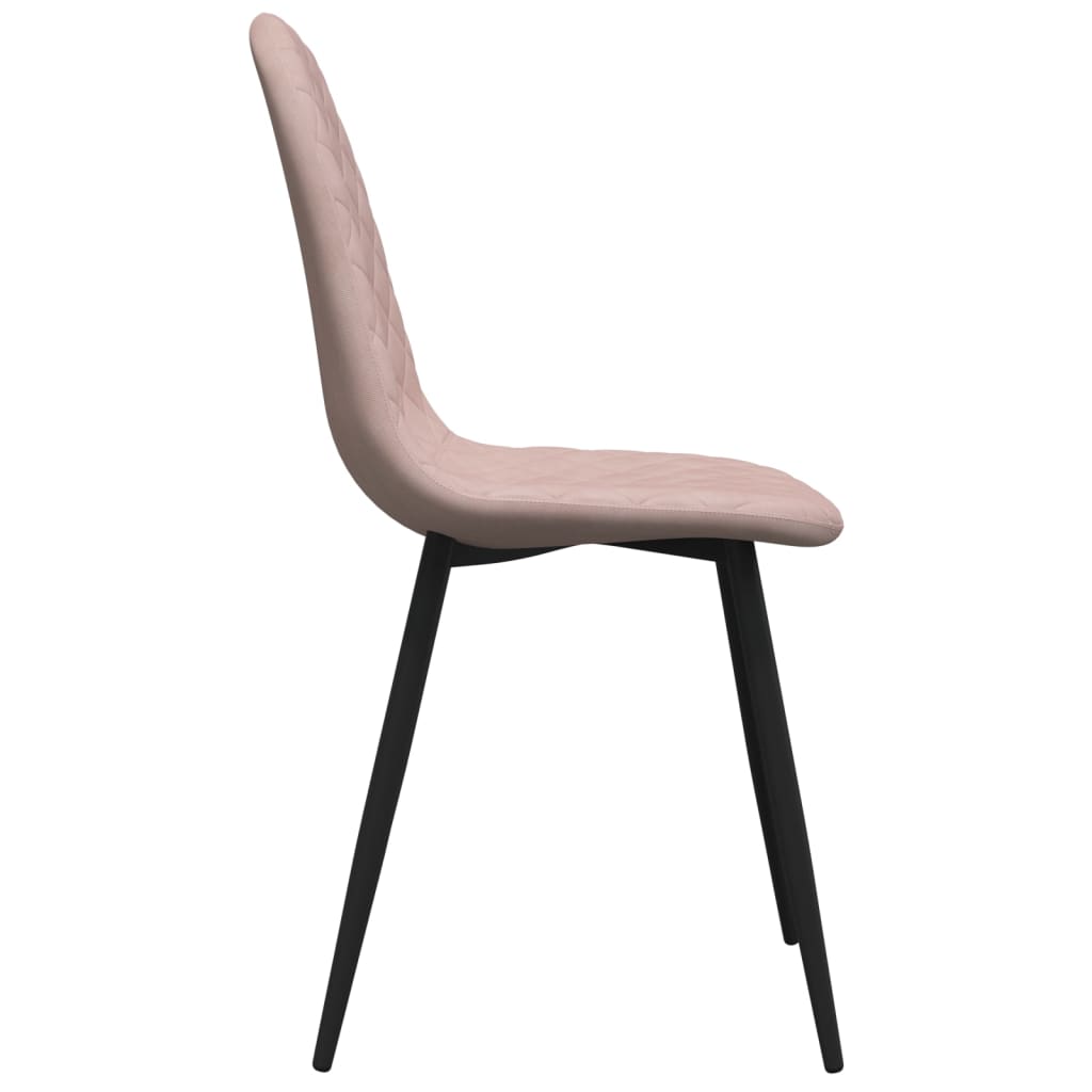 Dining Chairs 4 pcs Pink Velvet