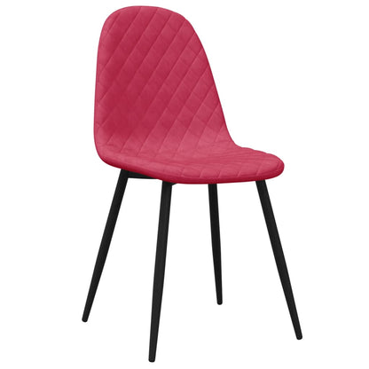 Dining Chairs 4 pcs Wine Red Velvet