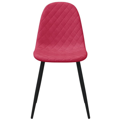 Dining Chairs 4 pcs Wine Red Velvet