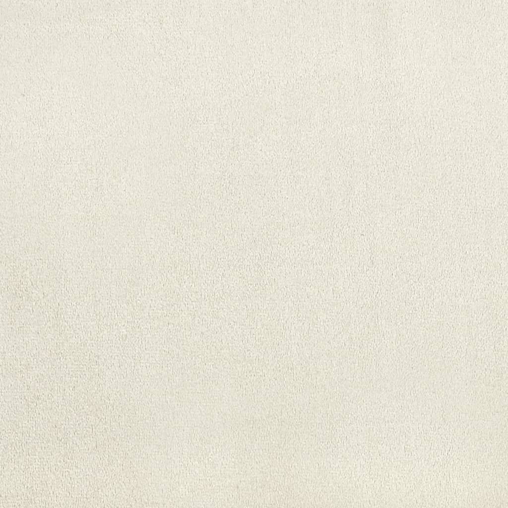 Sedie da Pranzo 4 pz Bianco Crema in Velluto - homemem39