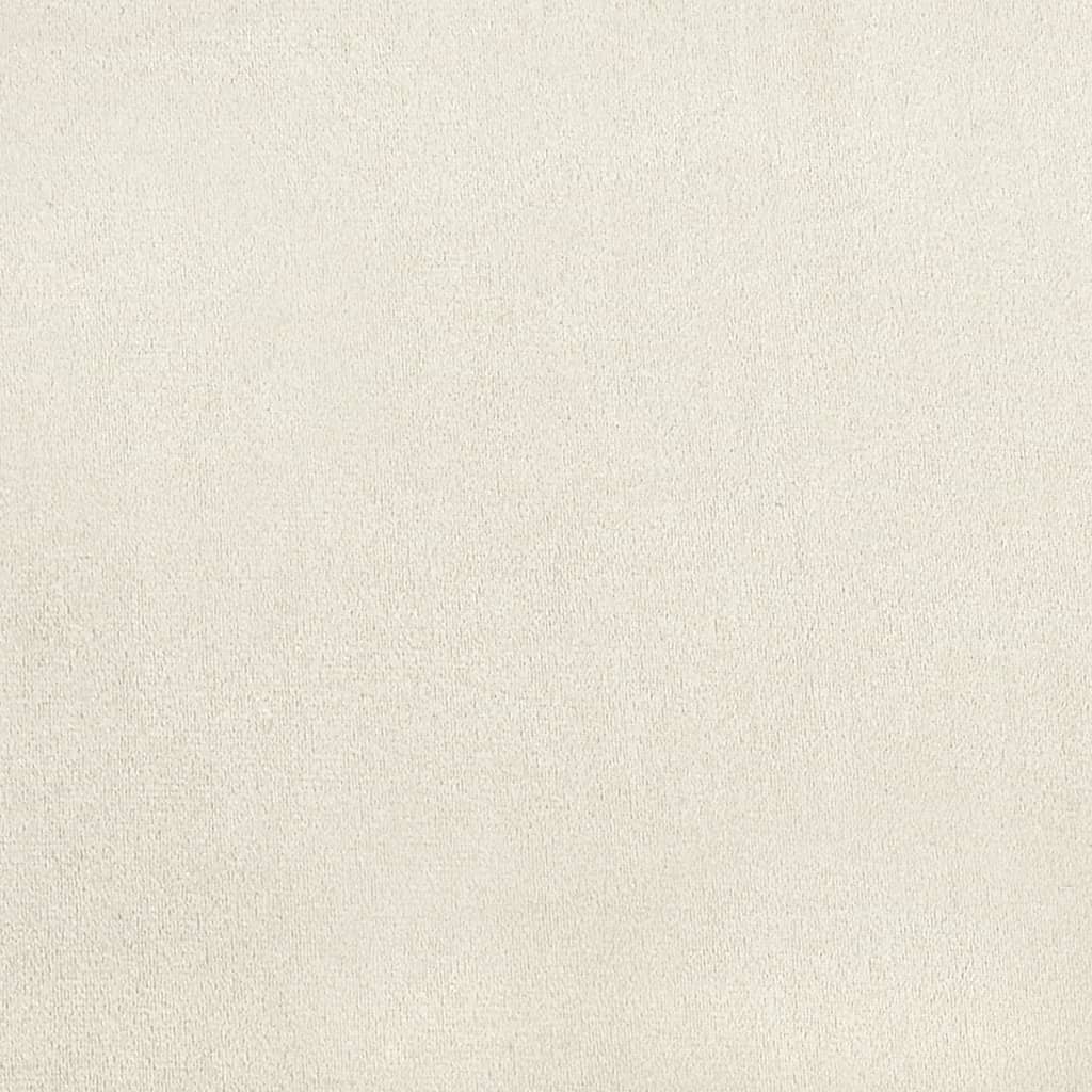 Sedie da Pranzo 2 pz Bianco Crema in Velluto - homemem39