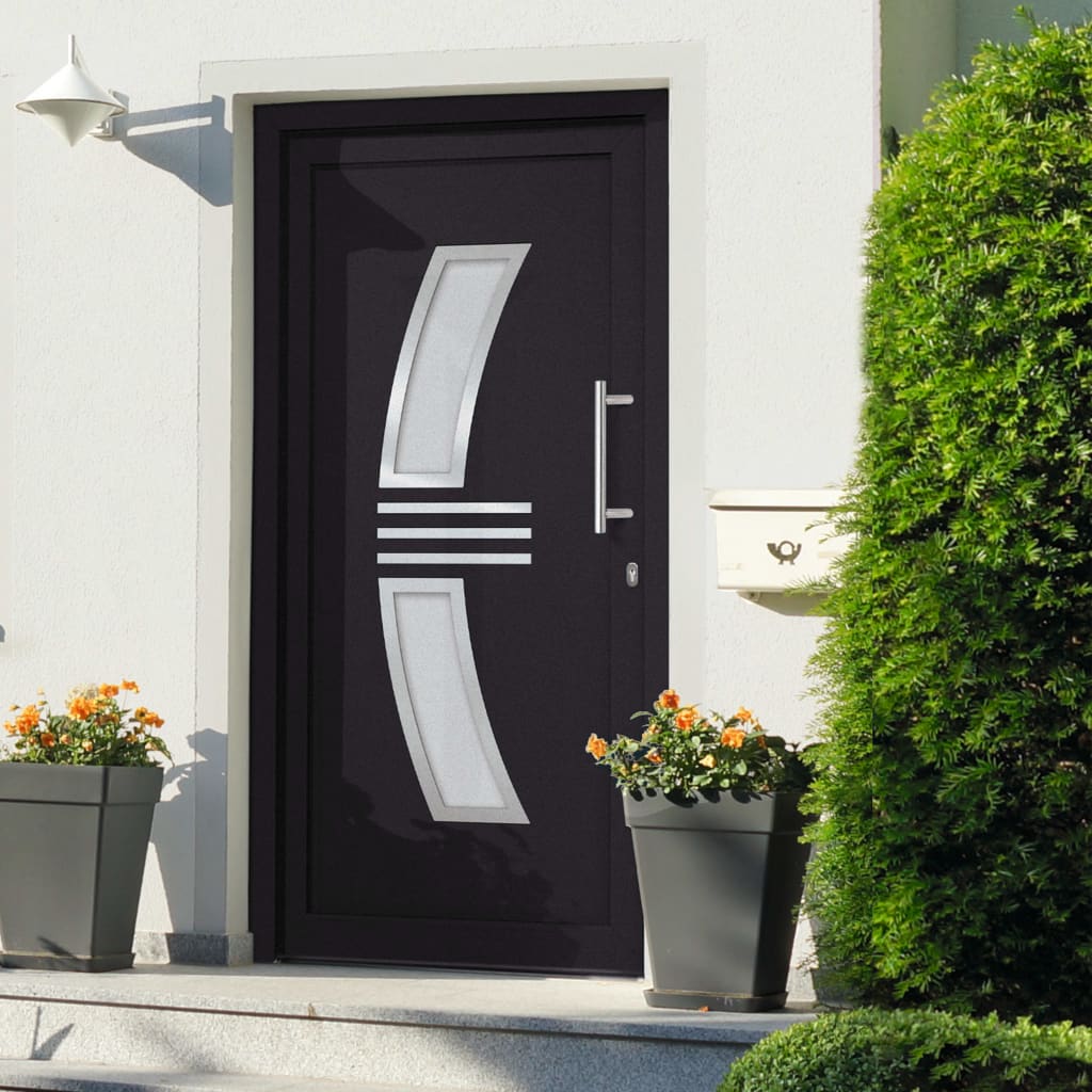 Porta di Ingresso Antracite 88x200 cm | homemem39