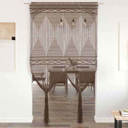 Tenda Macramè Grigio Talpa 140x240 cm in Cotone | homemem39