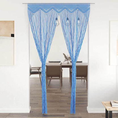 Tenda Macramè Blu 140x240 cm in Cotone | homemem39