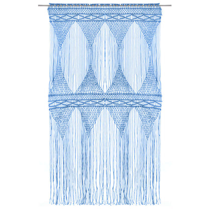 Tenda Macramè Blu 140x240 cm in Cotone