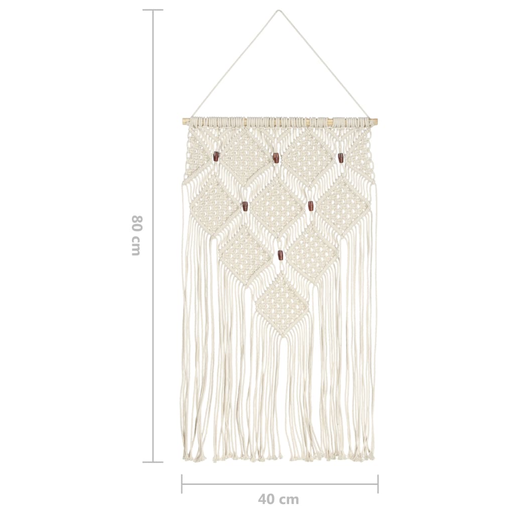 Decorazione da Parete in Macramè 40x80 cm Cotone | homemem39