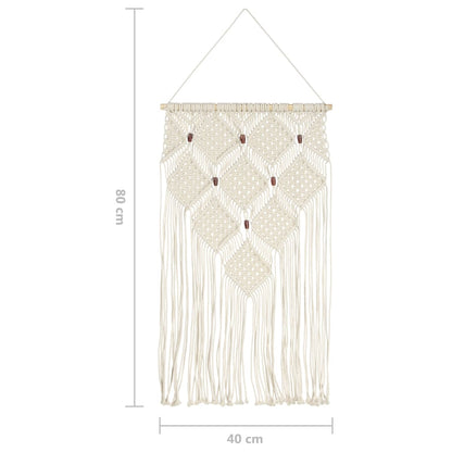 Decorazione da Parete in Macramè 40x80 cm Cotone | homemem39