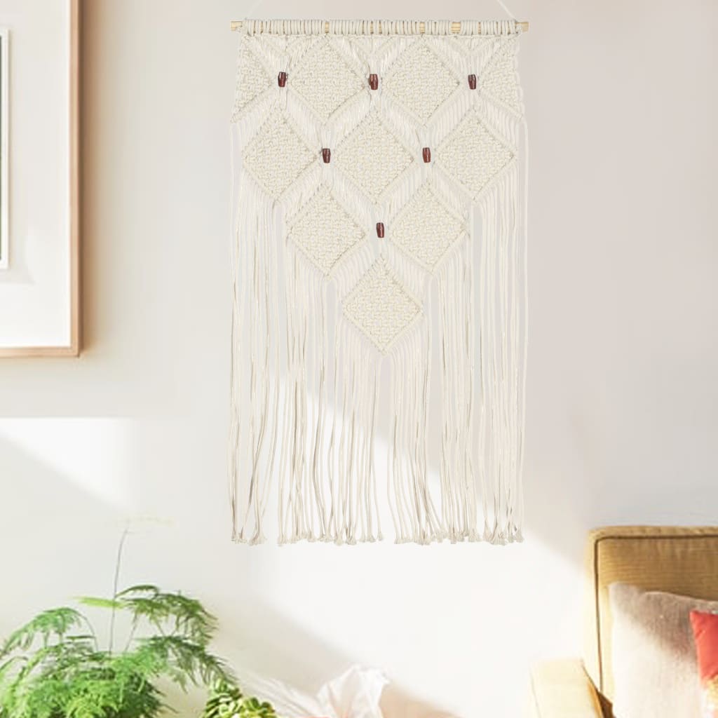 Decorazione da Parete in Macramè 40x80 cm Cotone | homemem39