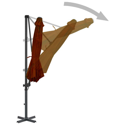 Ombrellone a Sbalzo con Palo in Alluminio 300 cm Antracite | homemem39