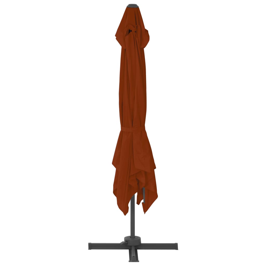Ombrellone a Sbalzo con Palo in Alluminio 300x300 cm Terracotta | homemem39