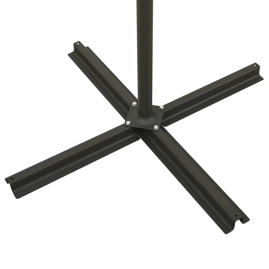 Ombrellone a Sbalzo con Palo e Luci a LED Bordeaux 300 cm | homemem39