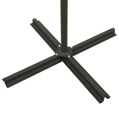 Ombrellone a Sbalzo con Palo e Luci a LED Bordeaux 300 cm | homemem39
