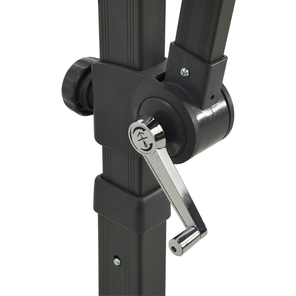 Ombrellone a Sbalzo con Doppia Copertura 250x250 cm Blu - homemem39