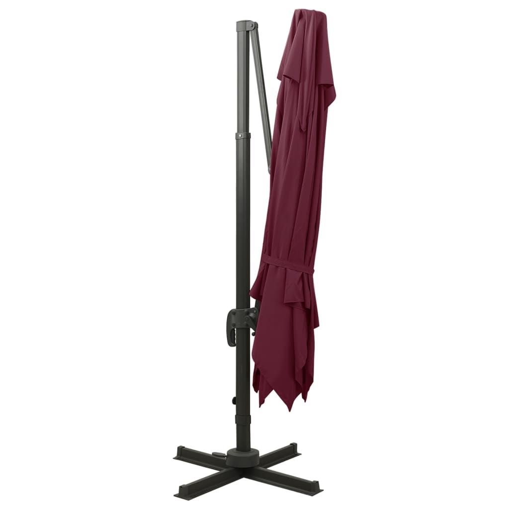 Ombrellone a Sbalzo con Doppia Copertura 300x300 cm Bodeaux | homemem39