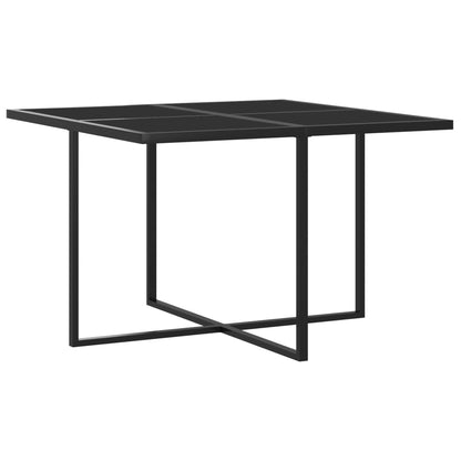Set Pranzo da Giardino 9 pz con Cuscini in Polyrattan Grigio | homemem39
